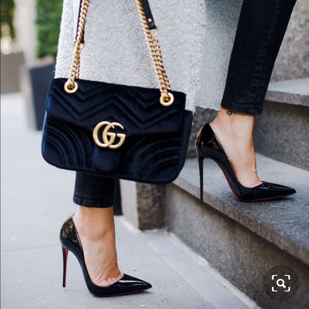 Gucci velvet Marmont bag